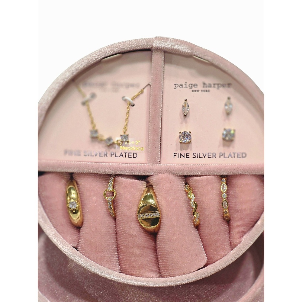 Paige Harper New York Fine Silver Plated 8-PC Jewelry Set